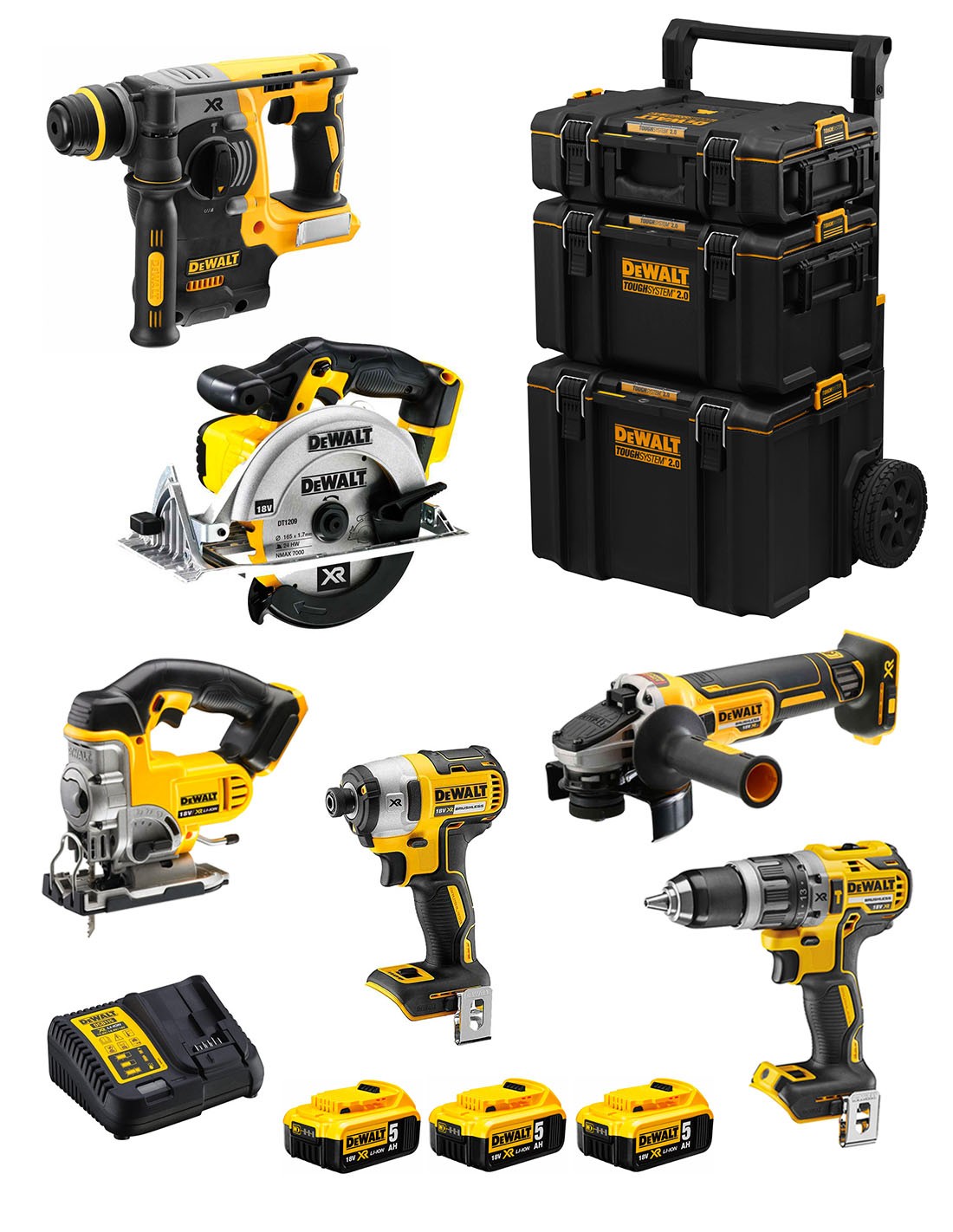 Dewalt  kit dwk600 (dcd796 + dch273 + dcg405 +.. 8435587916970