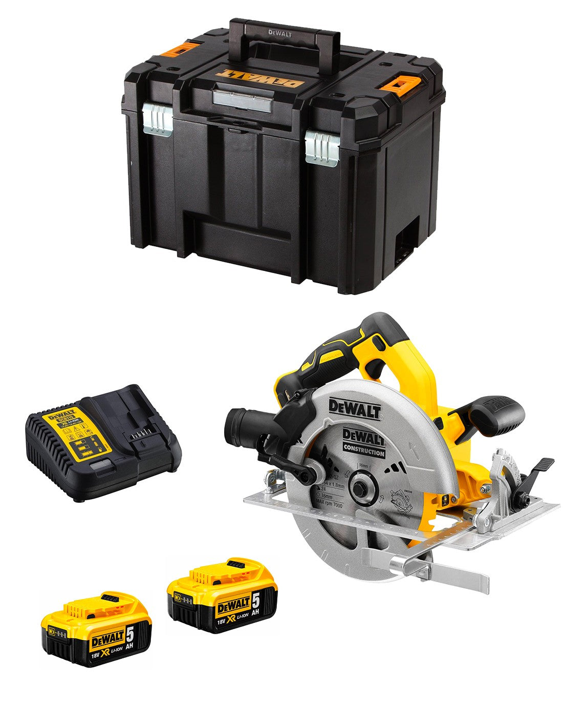 Dewalt sega circolare  dcs570p2t (2 x 5,0 ah +.. 5035048663080