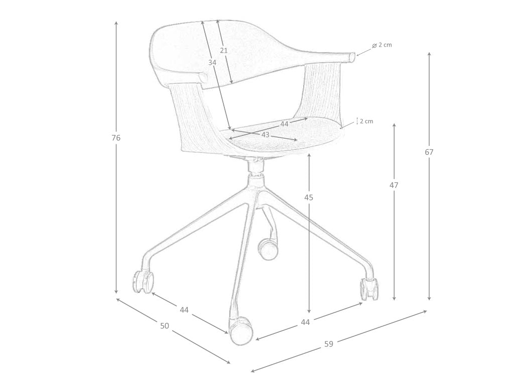 Sedia girevole da ufficio in tessuto grigio chiaro e pvc nero