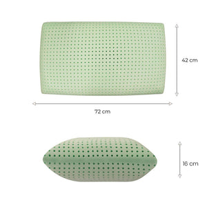 Cuscino in memory foam Anti-Reflusso Bio - Compatto e Confortevole - Afrodite - 72x42x16cm