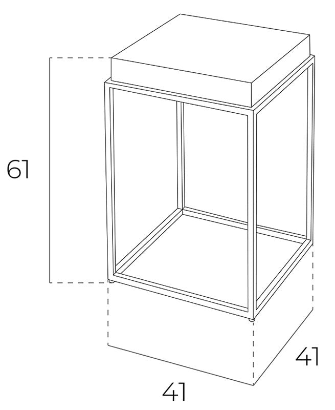 Tavolo d'angolo in legno bianco e acciaio cromato