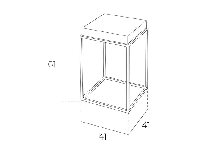 Tavolo angolare in legno di noce e cromato