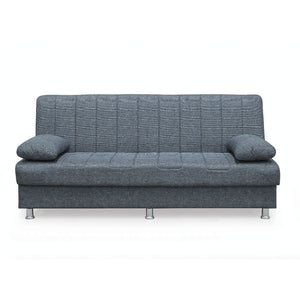 Divano letto contenitore Economix 3 posti colore grigio Mina 11