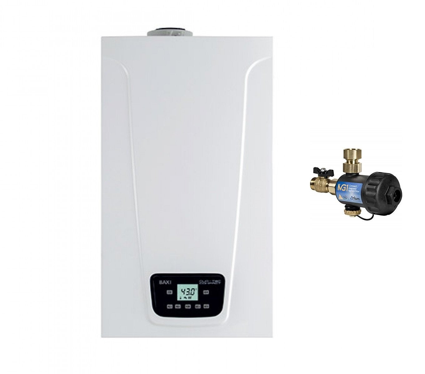 Caldaia Baxi Duo-Tec Compact E 24 kW a condensazione low NOx completa di kit scarico fumi Metano o Gpl COMPLETA DI DEFANGATORE