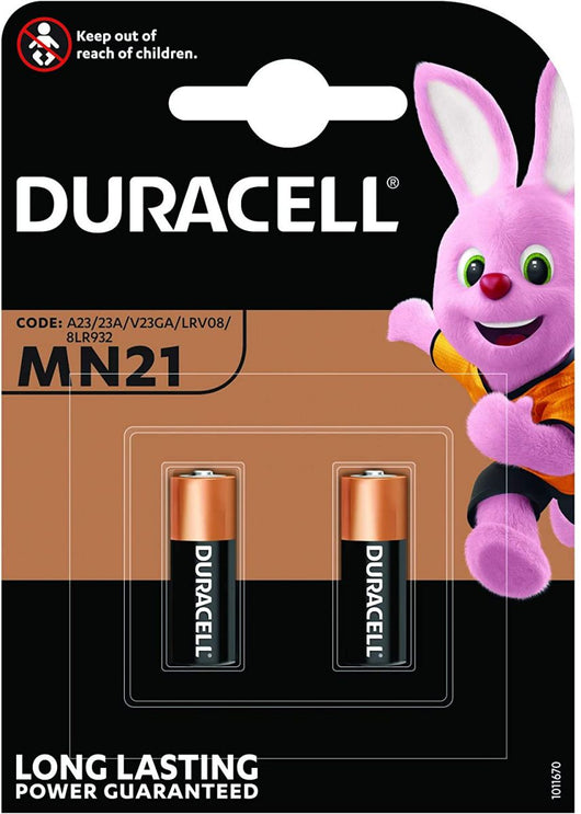 Duracell 23 A, 23 AE, A23, V23GA, MN21, LRV08 batterie alcaline 12 V per auto sistemi di allarme di sicurezza e chiavi della macchina