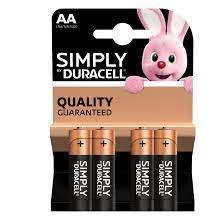 Duracell Plus LR06 MN1500 Plus AA Batterie Stilo Alcaline, Confezione da 4 Pacco del Produttore 1.5V