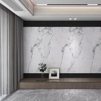 Set Bladel di 12 Pannelli Decorativi in PVC per Parete - Effetto Marmo White Marble [neu.haus]