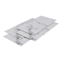 Set Bladel di 12 Pannelli Decorativi in PVC per Parete - Effetto Marmo White Marble [neu.haus]