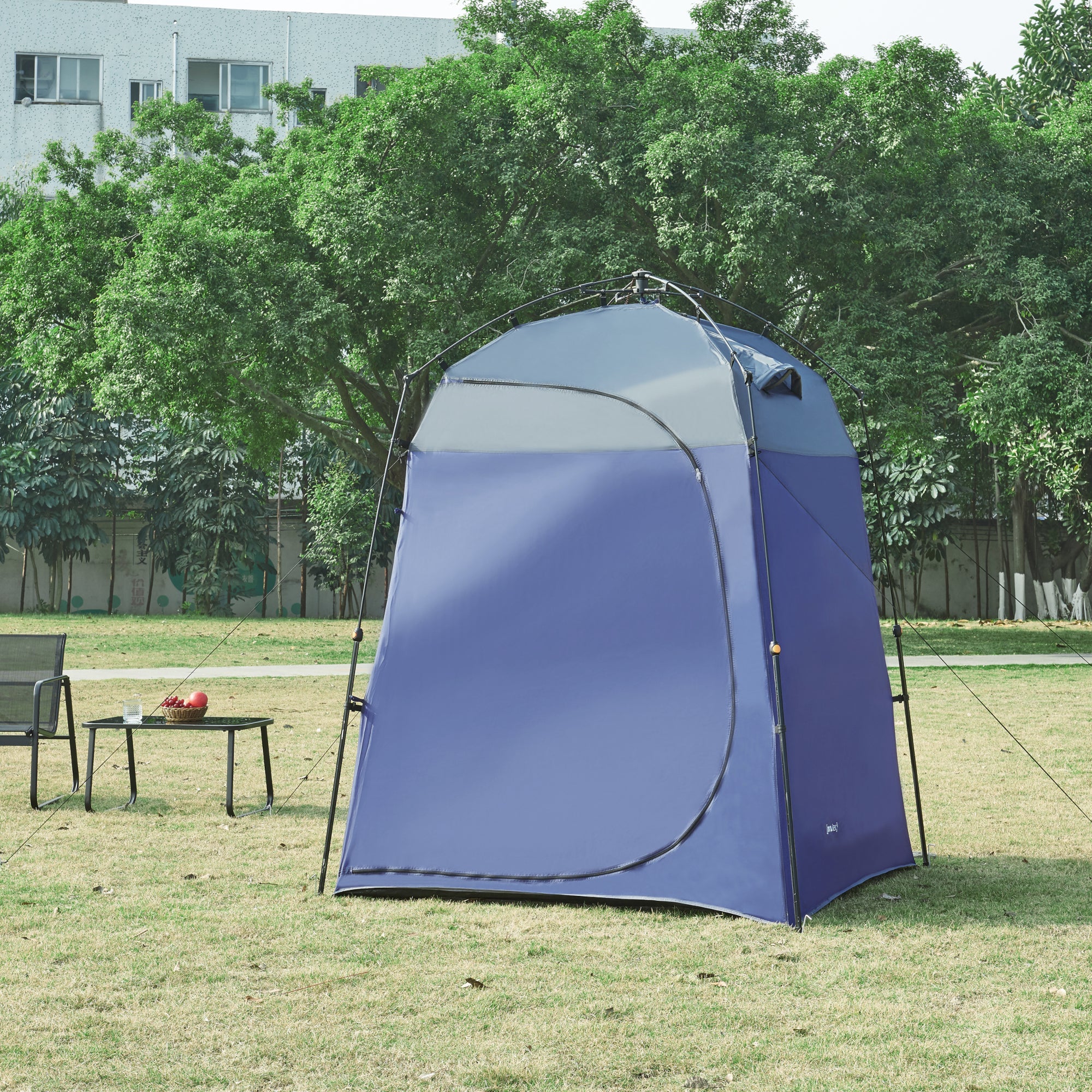 Tenda da Doccia Ayas per Campeggio - Blu / Grigio pro.tec