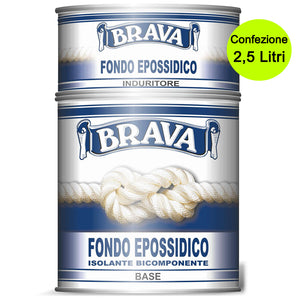 Stucco epossidico bicomponente brava litri 2,5 isolante per carena