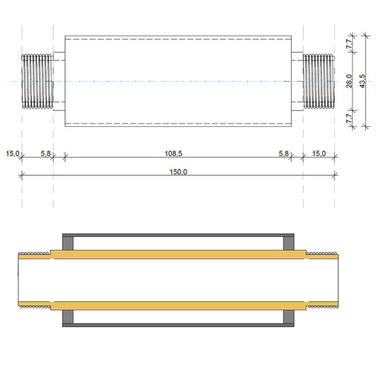 Dispositivo anticalcare elettromagnetico acquavib 3/4