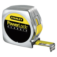 FLESSOMETRO PROFESSIONALE 'POWER LOCK' mt 8 mm 25 - art. 1-33-198 STANLEY