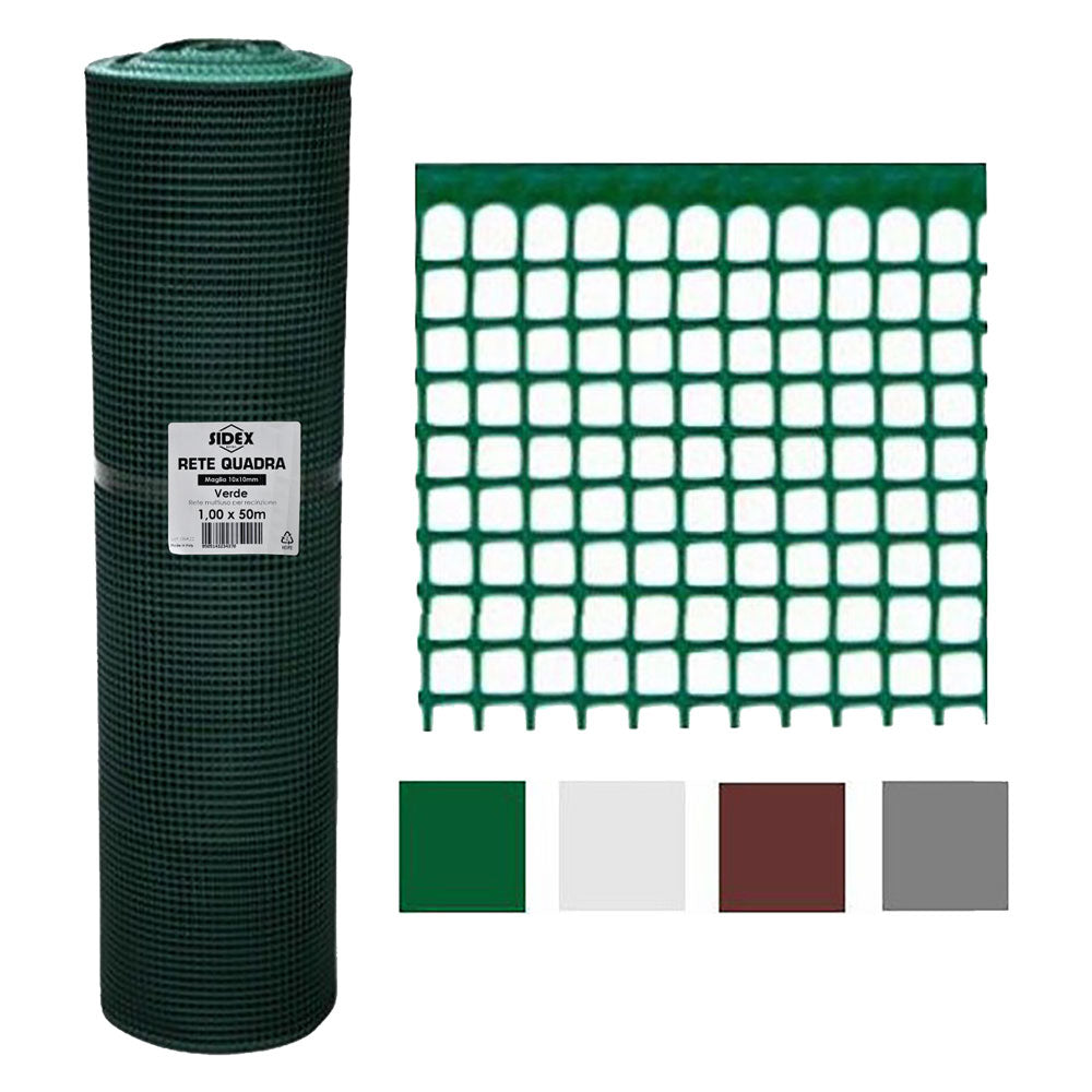 RETE DI PROTEZIONE PER BALCONI 'QUADRANET' mt. 1 x 5 - colore verde SIDEX