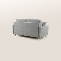 Divano Letto 3 Posti 200x94x97 cm in Tessuto Grigio Chiaro