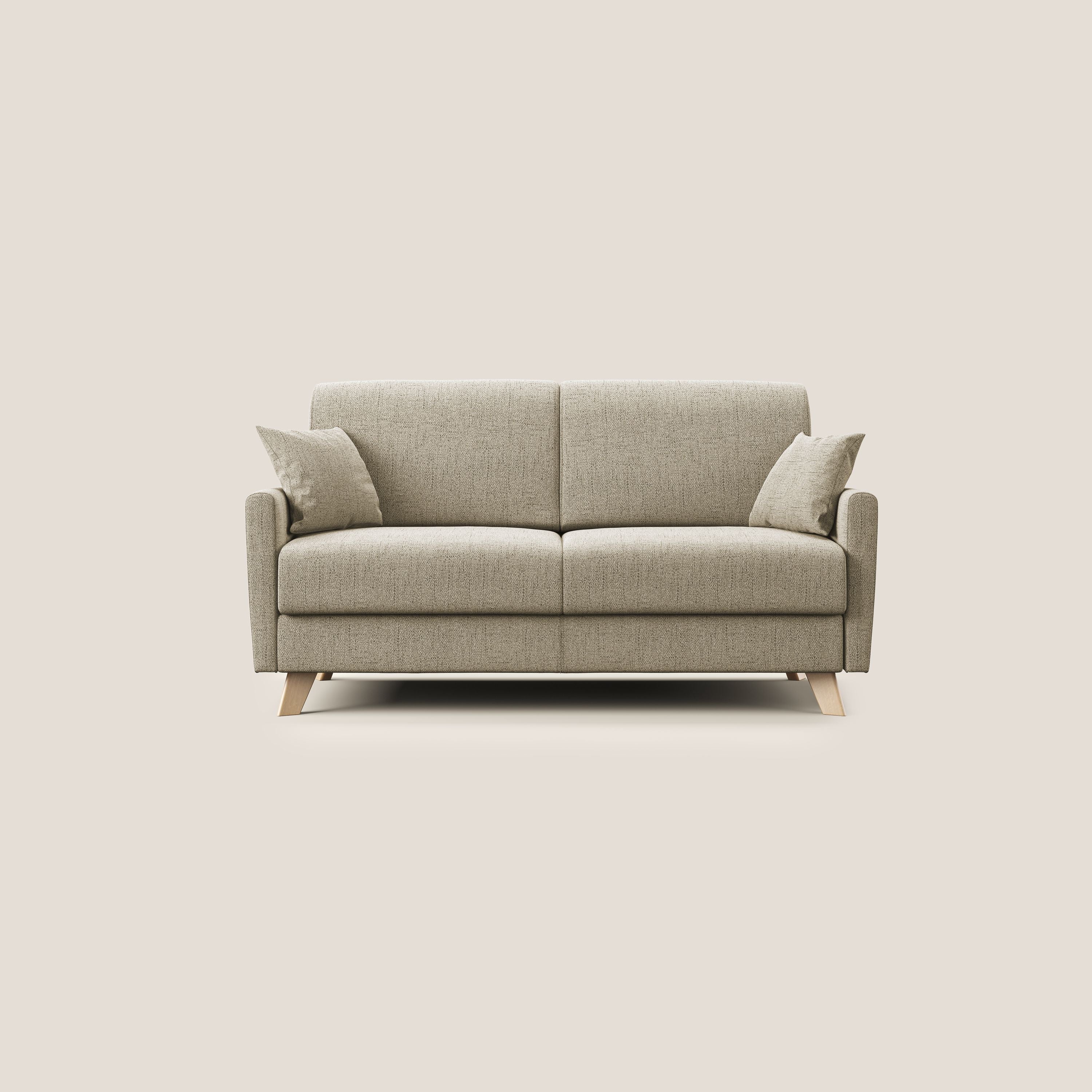 Divano Letto 3 Posti 200x94x97 cm in Tessuto Beige