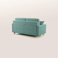 Divano Letto 2 Posti 160x94x97 cm in Tessuto Verde Acqua