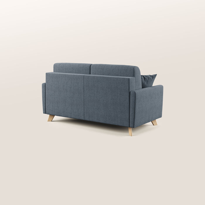 Divano Letto 3 Posti 180x94x97 cm in Tessuto Blu