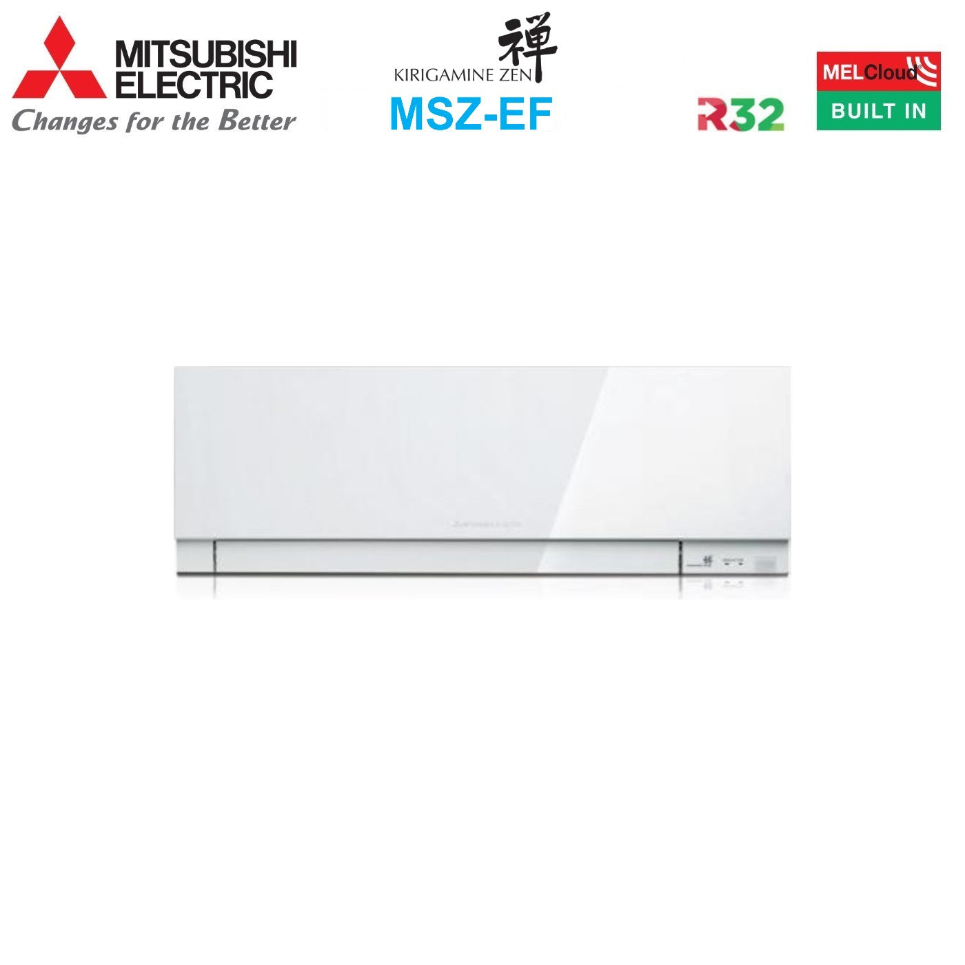 Climatizzatore Condizionatore Mitsubishi Electric Penta Split Inverter serie KIRIGAMINE ZEN WHITE MSZ-EF 7+12+12+12+12 con MXZ-5F102VF R-32 Wi-Fi Integrato Colore Bianco 7000+12000+12000+12000+12000