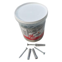 TASSELLO NYLON CON VITE 'UV' Ã˜ 6 x 30 + vite 4,5 x 40mm (250 pz) FISCHER