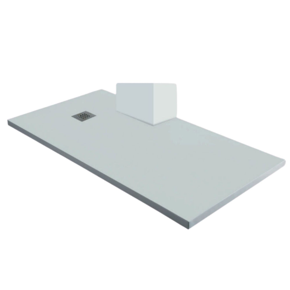 Piatto doccia mineral marmo resina bianco opaco h3,5cm p80-90 *** finitura- bianco opaco, misure l160 x p80 x h3,5 cm...