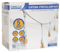 CATENA PORTALAMPADE 5 MT COLORE BIANCO