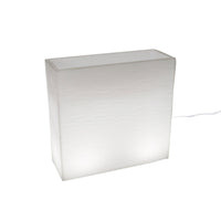 Vaso Luminoso da Esterno 79x74,7x29,1 cm In Polietilene Elegnace Led Bianco Neutro