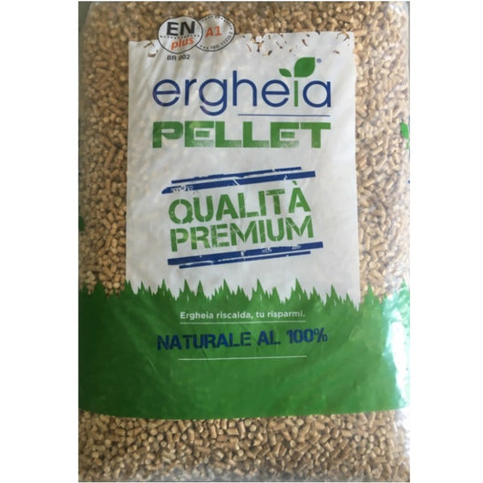 ERGHEIA PELLET ENPLUS A1 QUALITÀ PREMIUM 100% ABETE SACCO DA 15 KG