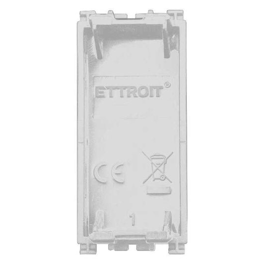 ETTROIT 2 Pezzi Copritasti Copriforo Falso Polo 1P Bianco Compatibile Con Vimar Arke