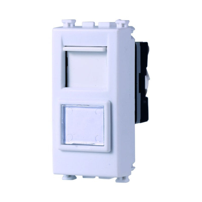 ETTROIT Connettore Rete Presa Dati RJ45 CAT5E Colore Bianco Compatibile Con Vimar Arke