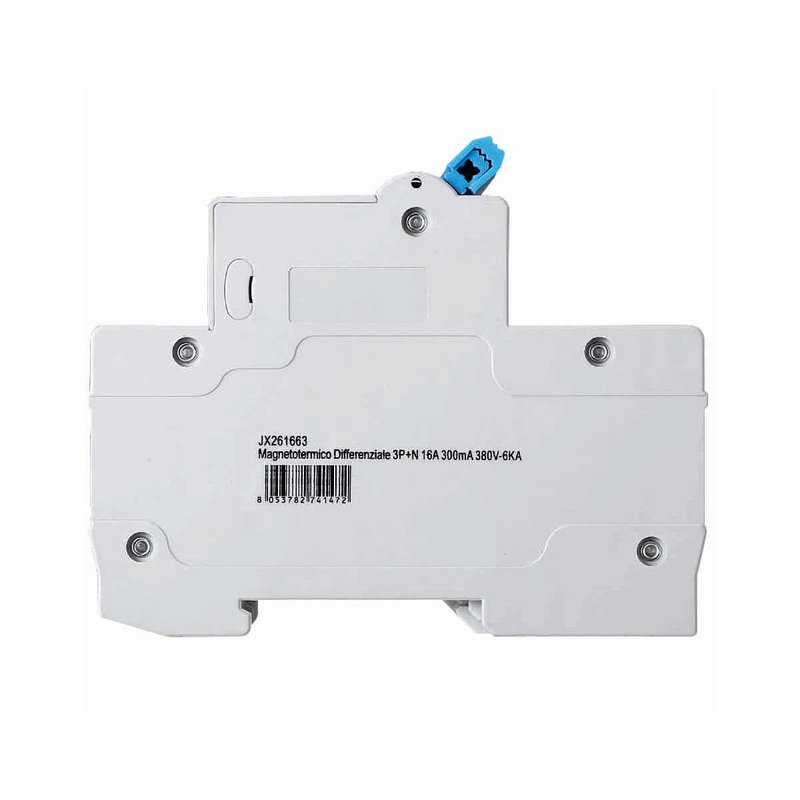 ETTROIT Interruttore Magnetotermico Differenziale 3P+N 16A 6KA 300mA 380V Occupa 4 Moduli DIN