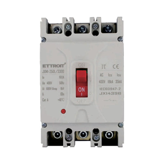 ETTROIT MCCB Interruttori Scatolati Magnetotermici 3P 22kA 160A AC 400V IP20 IEC60947-2