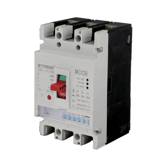 ETTROIT MCCB Interruttori Scatolati Magnetotermici Regolabile 3P  25kA Regolabile 63A-125A 125A AC 400V IP20 IEC60947-2