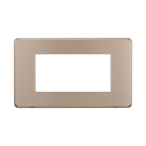 ETTROIT Placca Slim Sottile 4P Serie Moon Colore Bronzo Compatibile Con Bticino Axolute Air