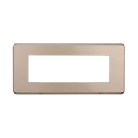 ETTROIT Placca Slim Sottile 6P Serie Moon Colore Bronzo Compatibile Con Bticino Axolute Air