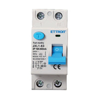 ETTROIT RCCB Interruttore Differenziale Puro Tipo A 1P+N 2M 6000A 300mA 16A AC 230V IP20 IEC61008-1