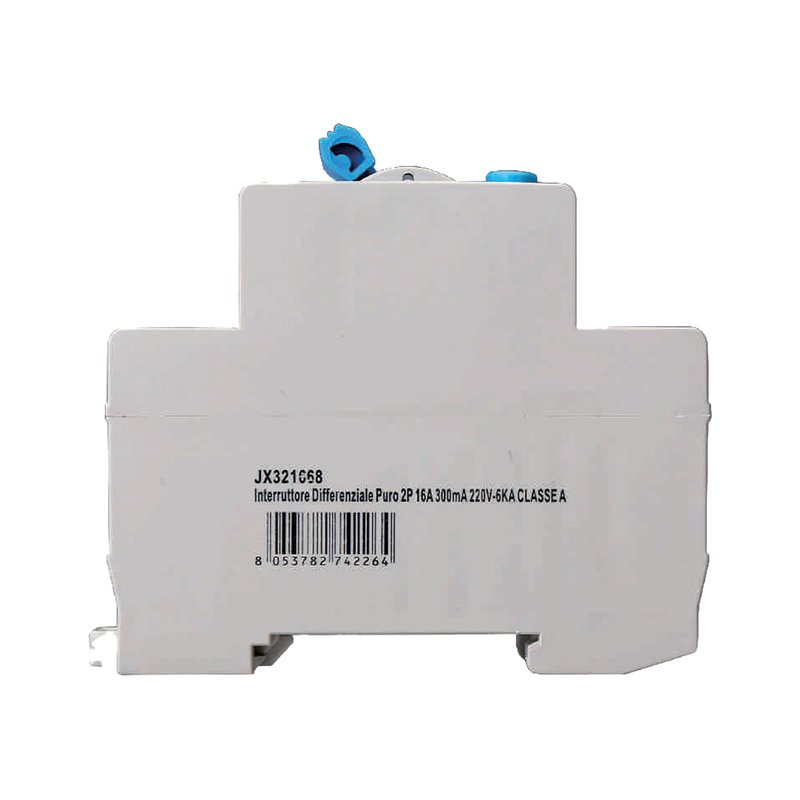 ETTROIT RCCB Interruttore Differenziale Puro Tipo A 1P+N 2M 6000A 300mA 16A AC 230V IP20 IEC61008-1