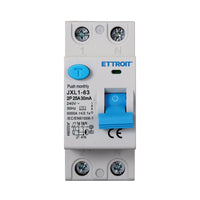 ETTROIT RCCB Interruttore Differenziale Puro Tipo A 1P+N 2M 6000A 30mA 25A AC 230V IP20 IEC61008-1