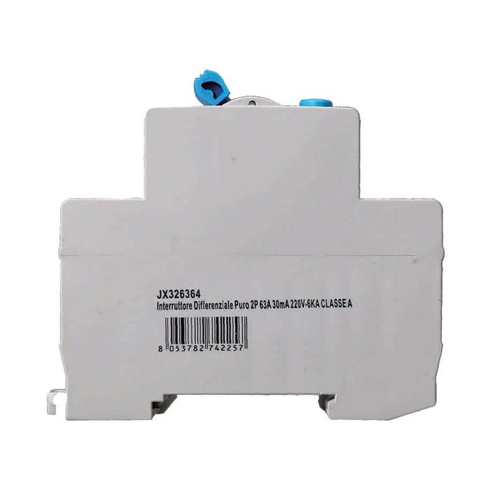 ETTROIT RCCB Interruttore Differenziale Puro Tipo A 1P+N 2M 6000A 30mA 63A AC 230V IP20 IEC61008-1