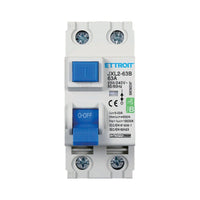 ETTROIT RCCB Interruttore Differenziale Puro Tipo B 1P+N 2M 10000A 30mA 63A AC 230V IP20 IEC61008-1 / IEC62423