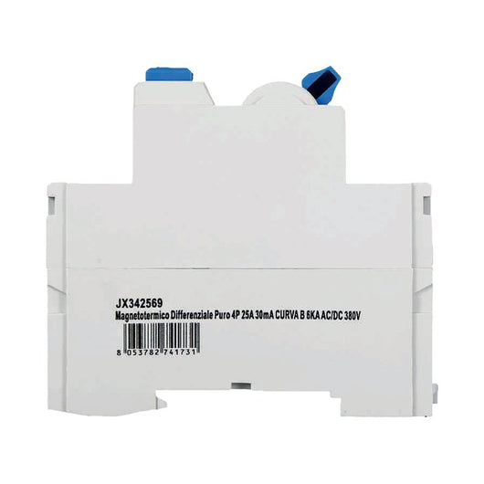 ETTROIT RCCB Interruttore Differenziale Puro Tipo B 3P+N 4M 10000A 30mA 25A AC 400V IP20 IEC61008-1 / IEC62423