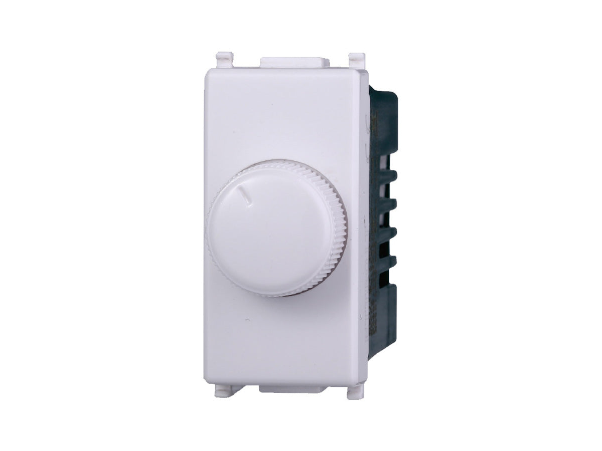 ETTROIT Regolatore Dimmer A Manopola 220V 100-1000W Colore BIANCO Compatibile Con Vimar Plana