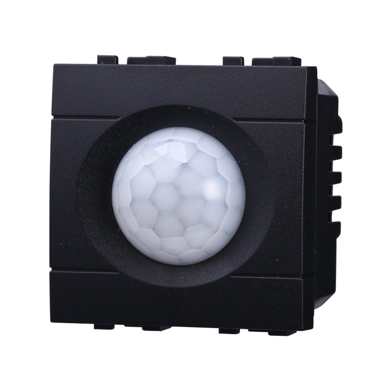 ETTROIT Sensore Movimento PIR Timer 2P 2M Colore Nero Compatibile Con Bticino Living International