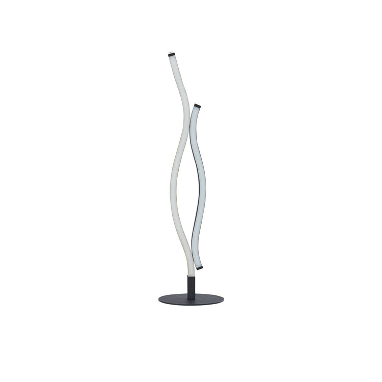 Lampada Da Scrivania Moderno Fioritura Acciaio Nero Marrone Led 11W Cct