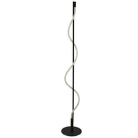 Lampada Da Scrivania Serpente Acciaio Bianco Policarbonato Nero Led 8W 2700K