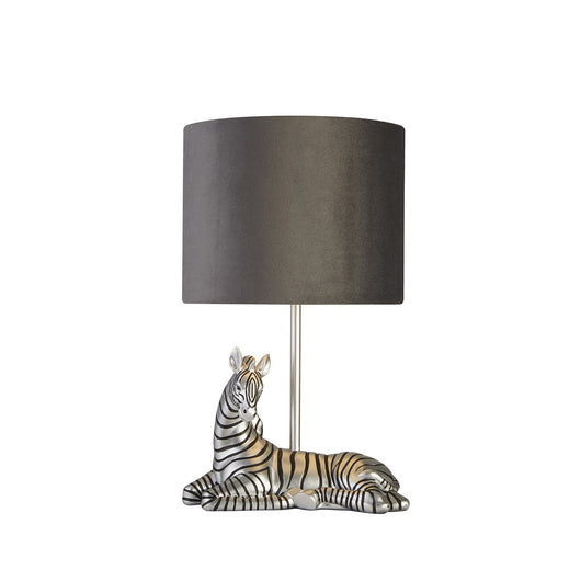 Abatjour Contemporaneo Zebra Policarbonato Argento Multicolor 1 Luce E27