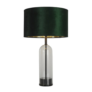 Lampada Da Scrivania Oxford Acciaio Ottone Tessuto Verde E Oro 1 Luce E27