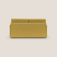 Divano Letto 2 Posti 169x90x96 cm in Tessuto Giallo