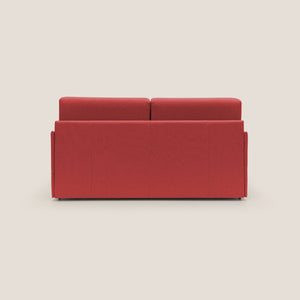 Divano Letto 2 Posti 169x90x96 cm in Tessuto Rosso