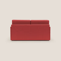 Divano Letto 2 Posti 169x90x96 cm in Tessuto Rosso