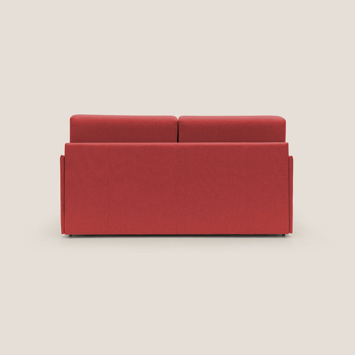 Divano Letto 2 Posti 169x90x96 cm in Tessuto Rosso